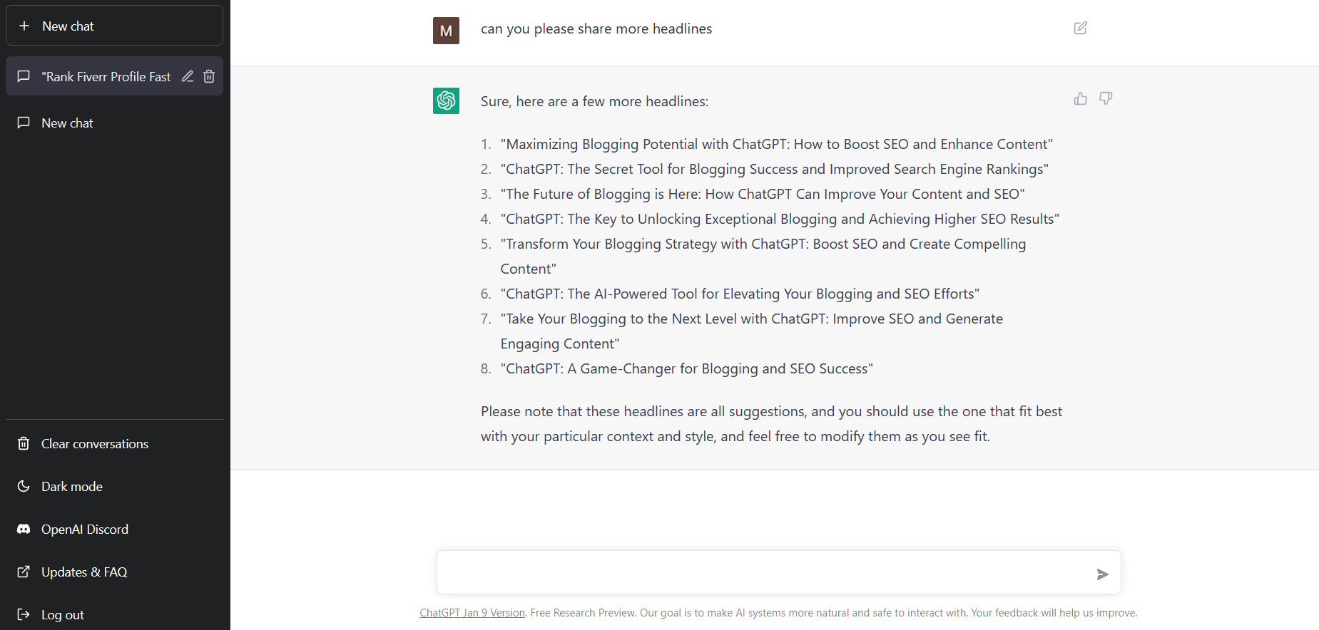 ChatGPT: A Game-Changer for Blogging and SEO Success.